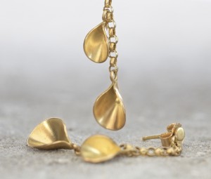 Øreringe i 18 karat guld, Christophe de Ranter